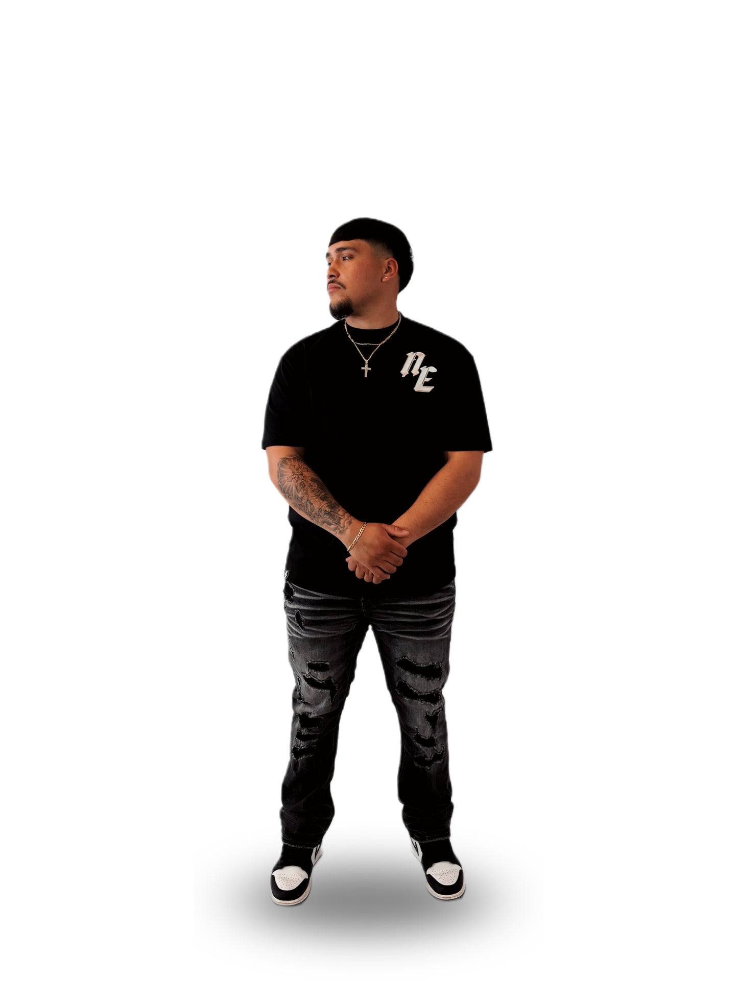NE Angel Black Tee