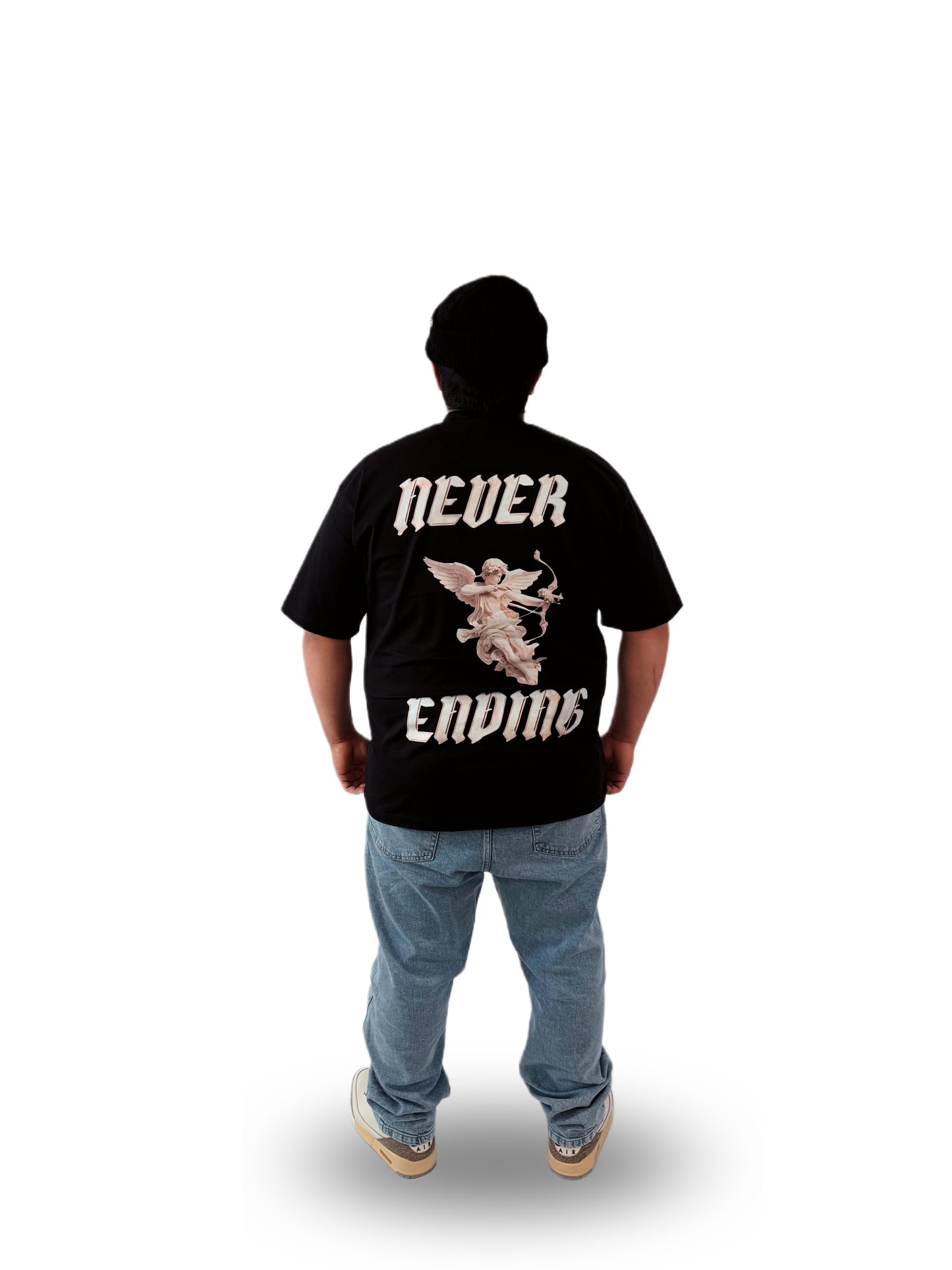 NE Angel Black Tee