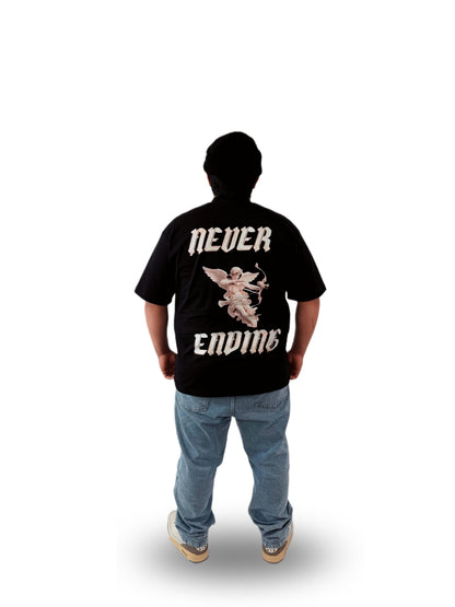 NE Angel Black Tee